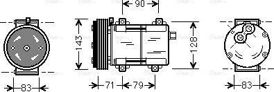 Ava Quality Cooling FDAK279 - Kompresorius, oro kondicionierius autorebus.lt