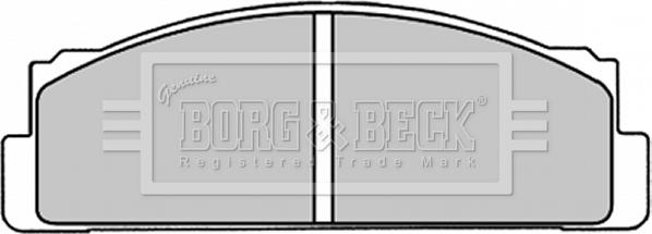 Borg & Beck BBP1310 - Stabdžių trinkelių rinkinys, diskinis stabdys autorebus.lt