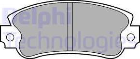 Delphi LP509 - Stabdžių trinkelių rinkinys, diskinis stabdys autorebus.lt
