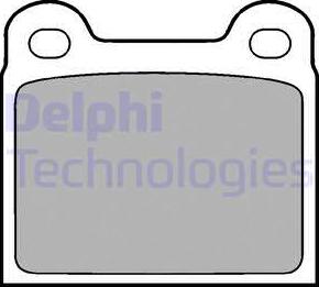 Delphi LP18 - Stabdžių trinkelių rinkinys, diskinis stabdys autorebus.lt