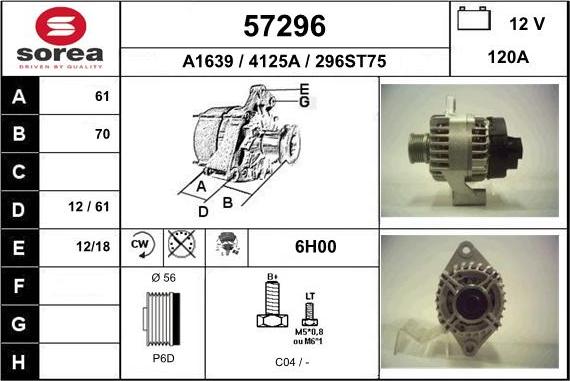 EAI 57296 - Kintamosios srovės generatorius autorebus.lt