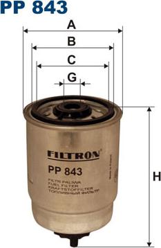 Filtron PP843 - Kuro filtras autorebus.lt