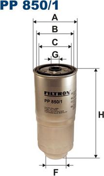 Filtron pp 850/1 - Kuro filtras autorebus.lt