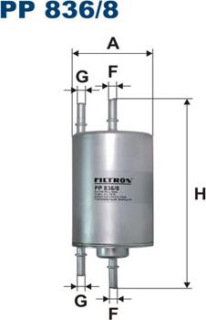 Filtron pp 836/8 - Kuro filtras autorebus.lt