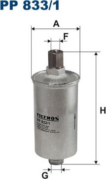 Filtron pp 833/1 - Kuro filtras autorebus.lt