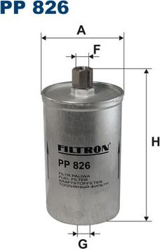 Filtron pp 826 - Kuro filtras autorebus.lt