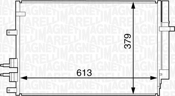 Magneti Marelli 350203615000 - Kondensatorius, oro kondicionierius autorebus.lt