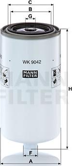Mann-Filter wk 9042 x - Kuro filtras autorebus.lt