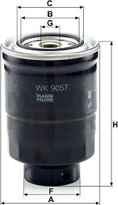 Mann-Filter WK 9057 z - Kuro filtras autorebus.lt