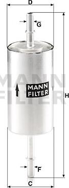 Mann-Filter WK 512/1 - Kuro filtras autorebus.lt