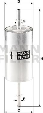 Mann-Filter WK 614/46 - Kuro filtras autorebus.lt