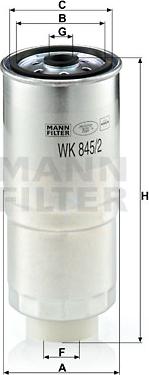 Mann-Filter wk 845/2 - Kuro filtras autorebus.lt