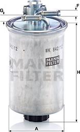 Mann-Filter wk 842/12 x - Kuro filtras autorebus.lt