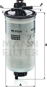 Mann-Filter wk 853/4 z - Kuro filtras autorebus.lt