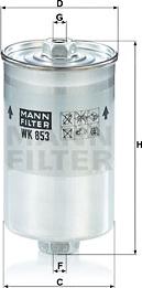 Mann-Filter WK 853 - Kuro filtras autorebus.lt