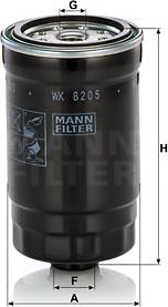 Mann-Filter wk 8205 - Kuro filtras autorebus.lt