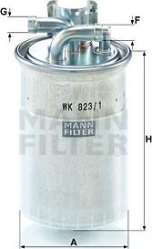 Mann-Filter WK 823/1 - Kuro filtras autorebus.lt