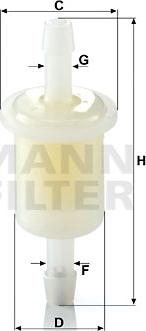 Mann-Filter WK 21 (10) - Kuro filtras autorebus.lt
