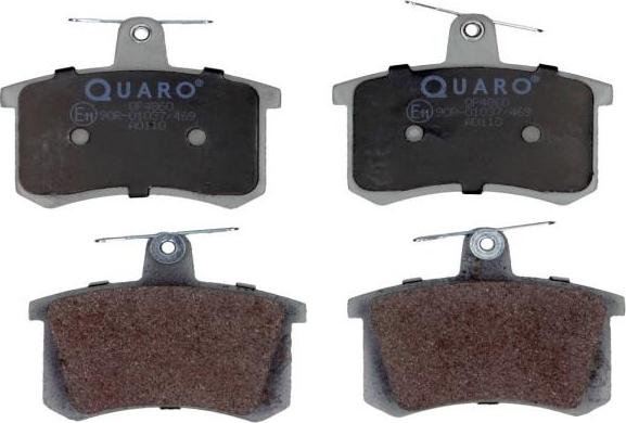 QUARO QP4860 - Stabdžių trinkelių rinkinys, diskinis stabdys autorebus.lt
