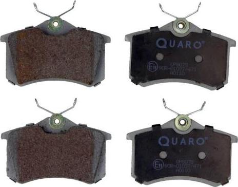 QUARO QP8078 - Stabdžių trinkelių rinkinys, diskinis stabdys autorebus.lt