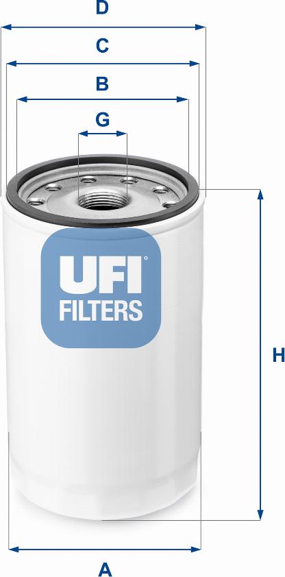 UFI 80.043.00 - Hidraulinis filtras, vairo sistema autorebus.lt