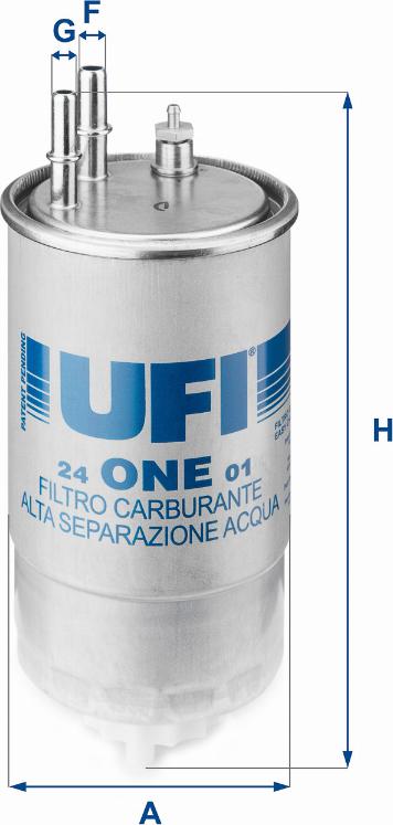 UFI 24.ONE.01 - Kuro filtras autorebus.lt