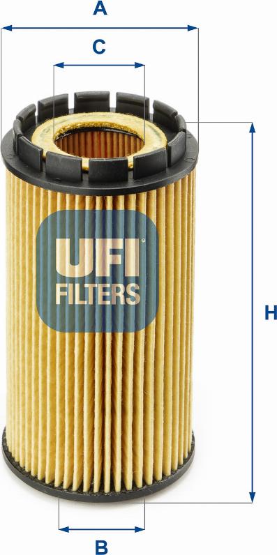 UFI 25.053.00 - Alyvos filtras autorebus.lt